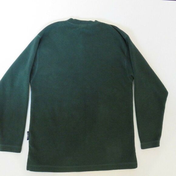 Nautica Sweater Adult Medium Green Pullover Button-Up NauTech Fleece Men's - Picture 5 of 10